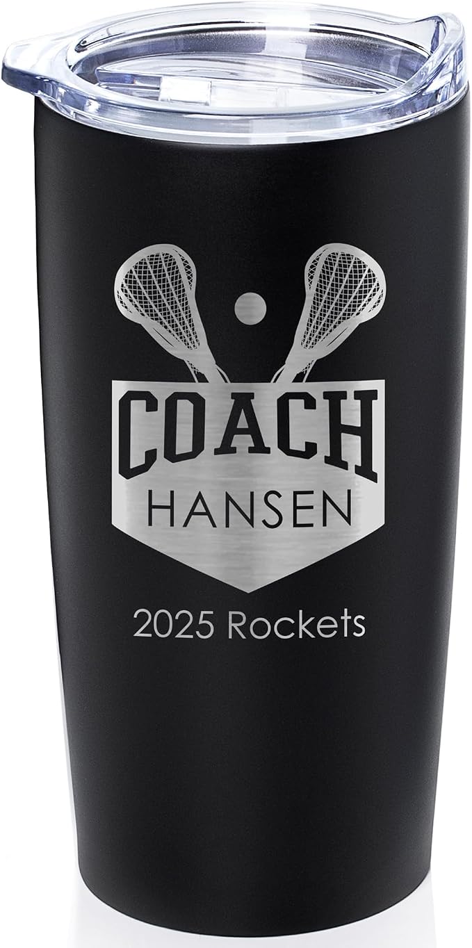 Lifetime Creations Custom Lacrosse Coach Tumbler by LifetimeCreations