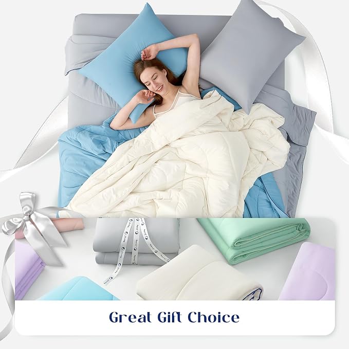 Dream Valley® Outlast® Deepsleep Cooling Comforter, Throw Size, NASA-Grade - Image 8