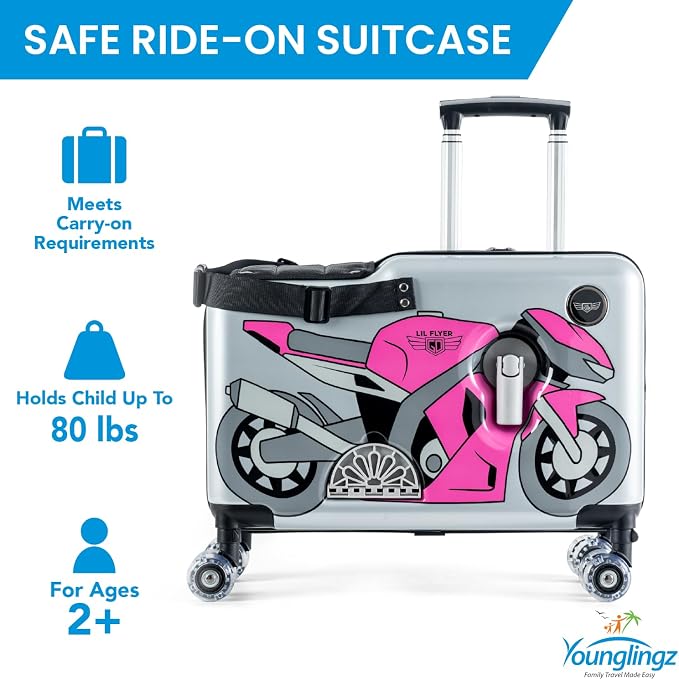 Younglingz LIL FLYER GO Version 2 Ride On Suitcase - Image 6