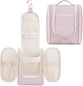 Narwey Small Striped Hanging Travel Toiletry Bag by Narwey