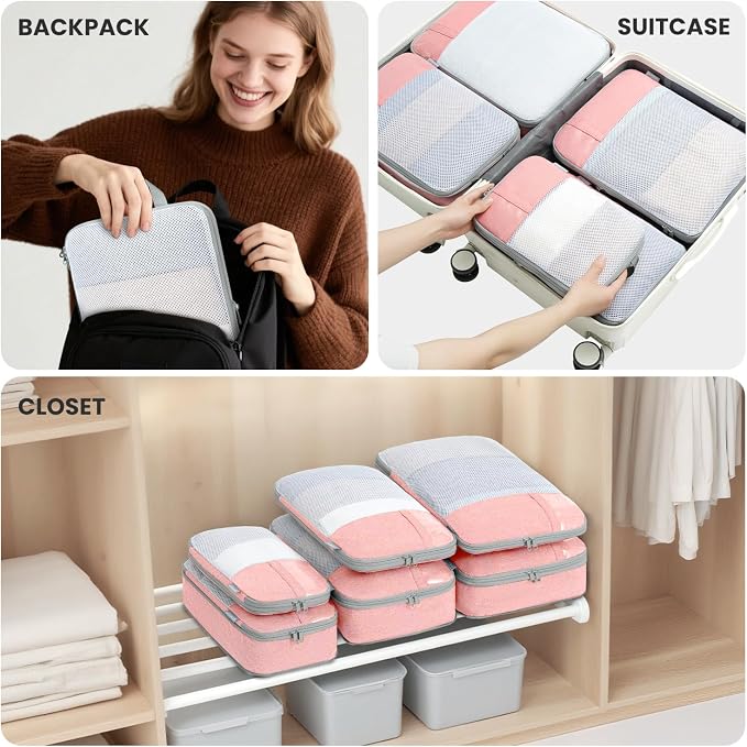 8 Set/6 Set/4 Set Compression Packing Cubes - Image 7