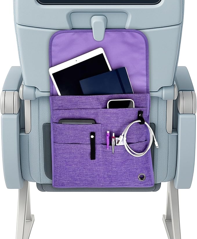 SO~MINE Airplane Pocket Organizer | Tray Table Cover | In Flight Seat Back by so-mine