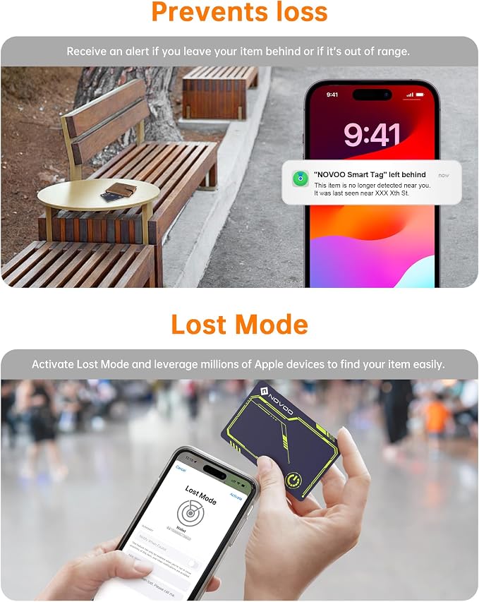 NOVOO Air Locator Tag Wallet Tracker Card - Image 5