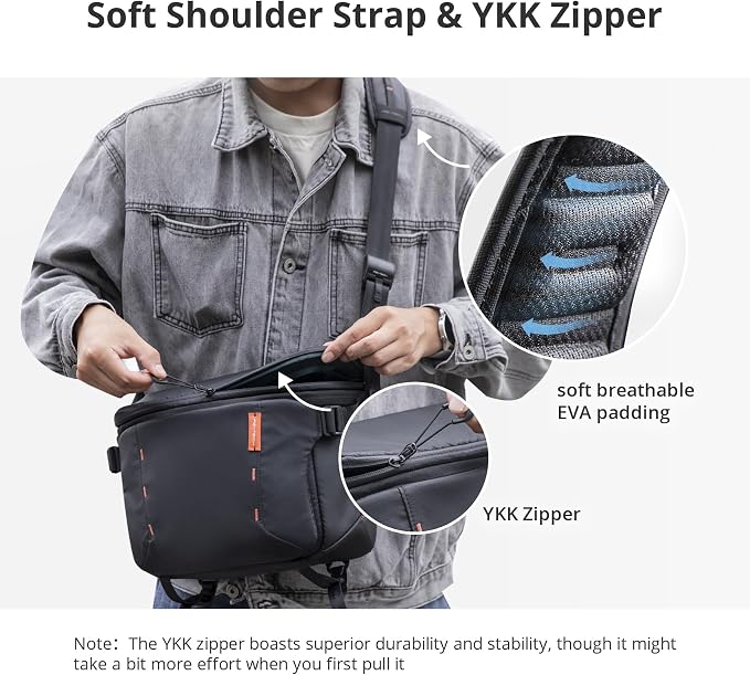 PGYTECH OneMo Sling Camera Bag 11L-13L, waterproof Crossbody Camera Shoulder Bag - Image 5