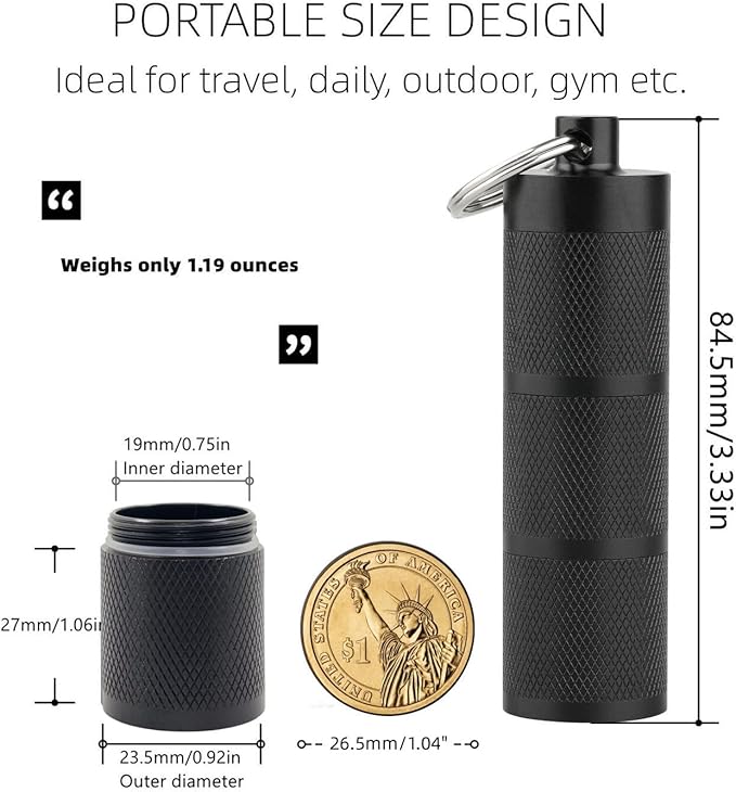 Waterproof Keychain Pill Holder - Image 3