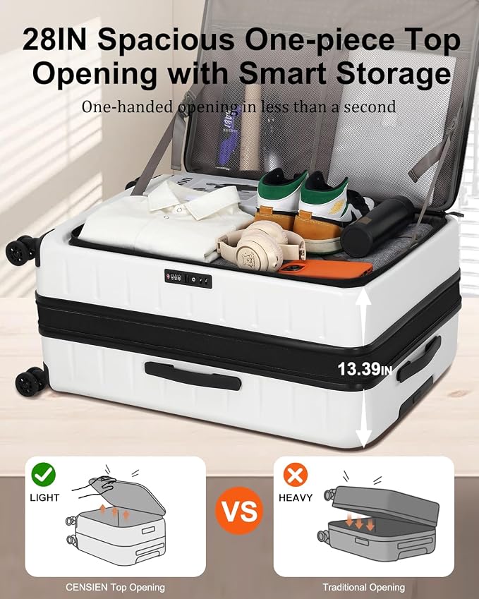 Expandable Checked Luggage, 28 Inch Luggage - Image 3