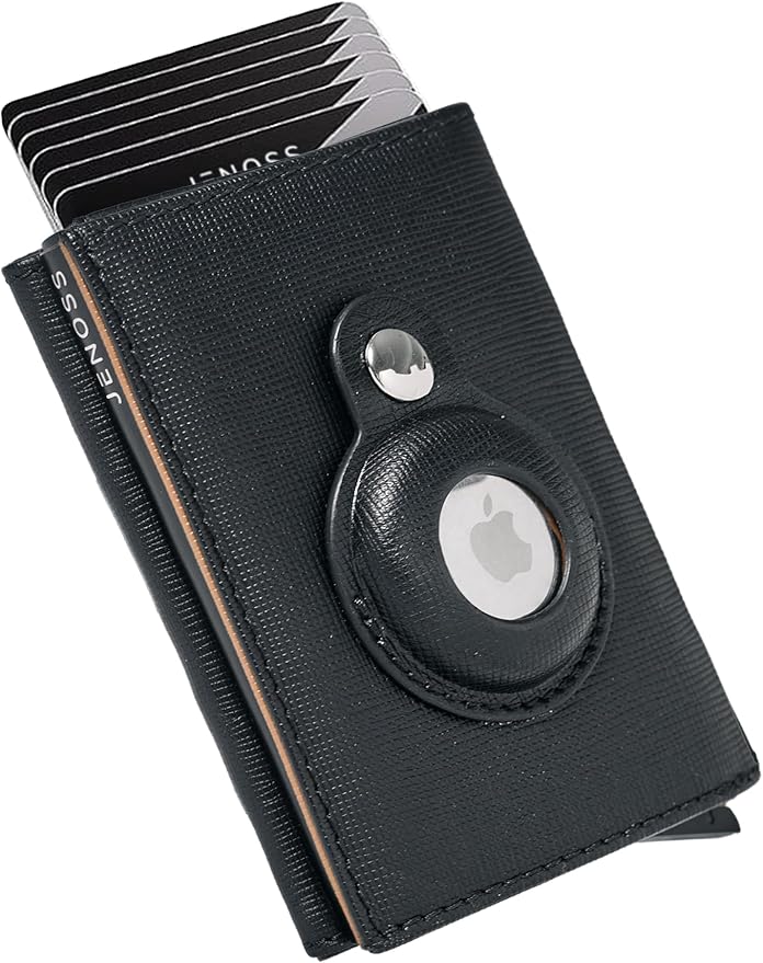 Jenoss Smart AirTag Wallet for Men: Full Grain Leather, Handcrafted, RFID by Jenoss-FinestSmartWallet