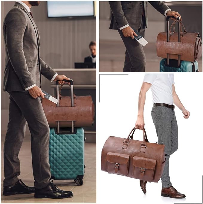 seyfocnia Convertible Travel Garment Bag, Carry on Garment Duffel Bag - Image 7