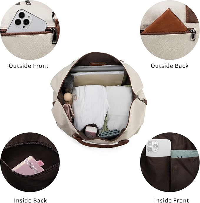 Weekender Overnight Bag Carry On Bag Travel Bag - Image 4