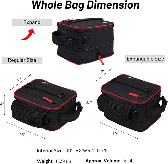 MIER Expandable Lunch Bag Insulated Lunch Box - Image 3