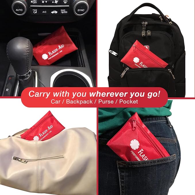 Mini First Aid Kits – 12-Pack Bulk Travel Emergency Kits in Reusable Pouches – - Image 8
