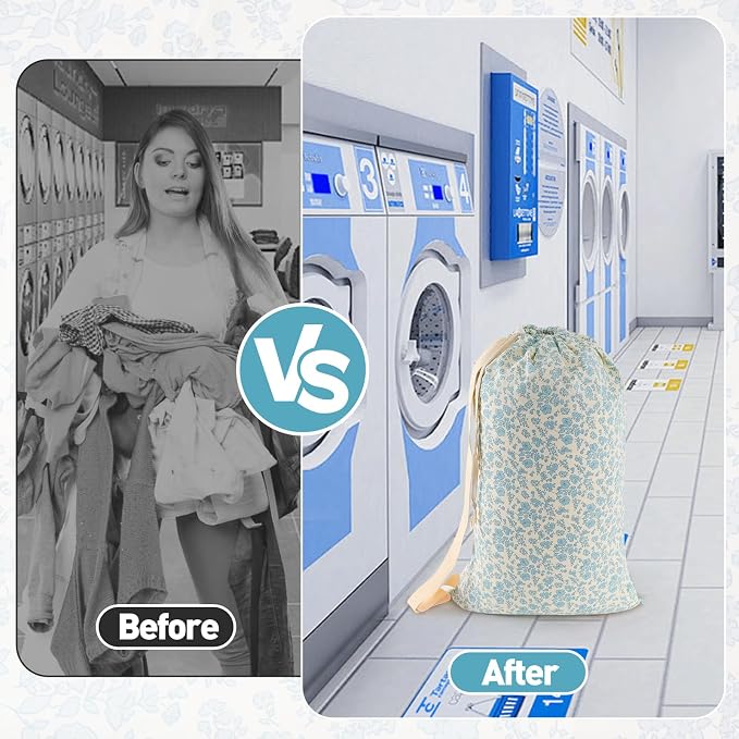 College Laundry Bag, Dirty Clothes Laundry Bag - Image 3