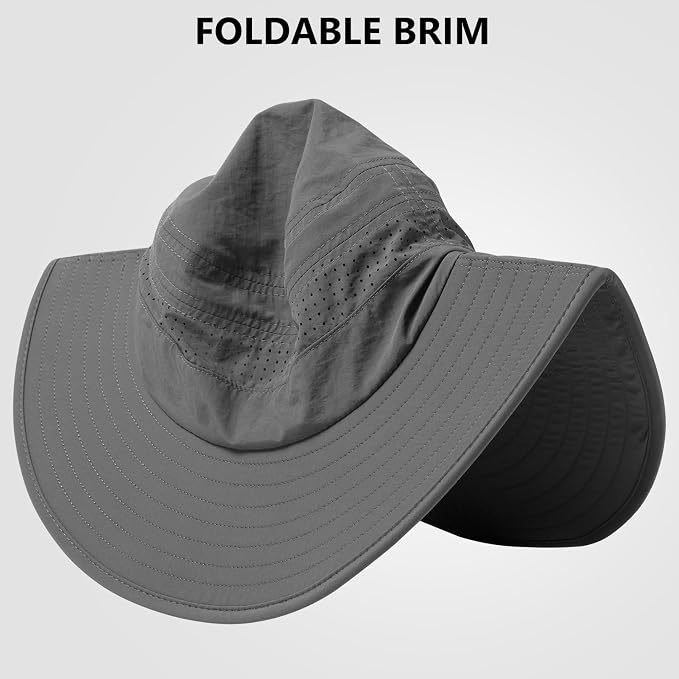 UPF 50+ Foldable Brim Water-Resistant Sun Bucket Hat - Image 2