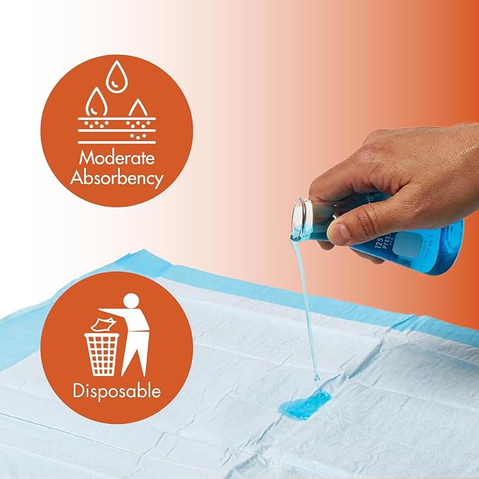 Caring Disposable Underpads, Baby Changing Liner Pads, Moderate Absorbency - Image 3