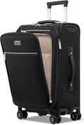LEVEL8 Carry On Luggage with Compartment, 20 Inch Softside Expandable Travel by LEVEL8