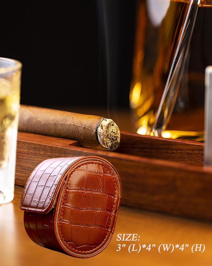 MR.OKAY Single Watch Travel Case-Classic Leather Watch Case - Image 8