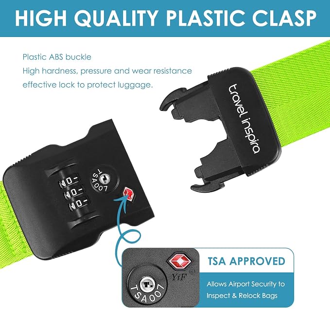 Travel Inspira Luggage Straps for Suitcases - Image 4