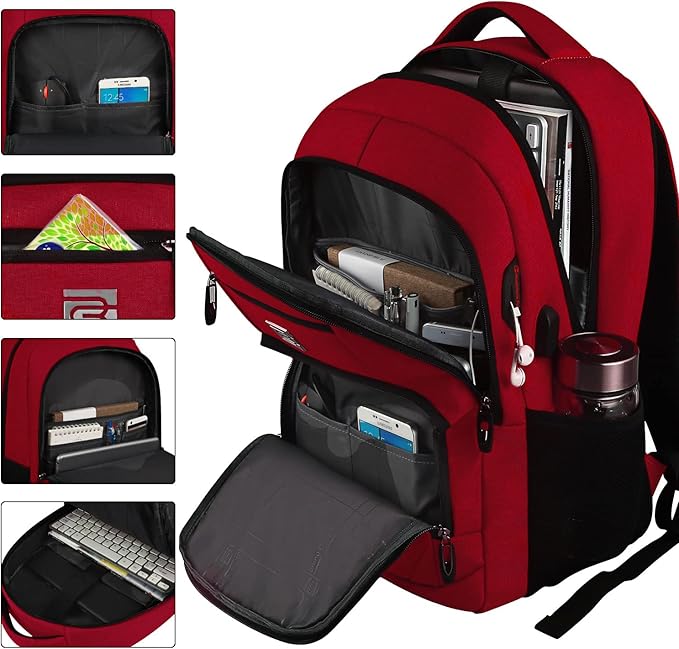 Laptop Backpack, Business Travel Anti Theft Slim Durable Laptops Backpack - Image 2