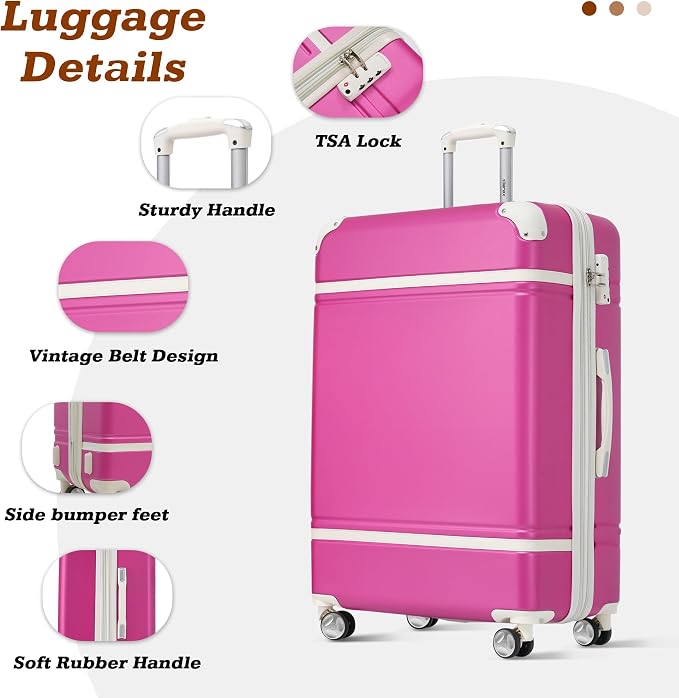 Merax Suitcase Set 28 inches Expandable Luggage - Image 3