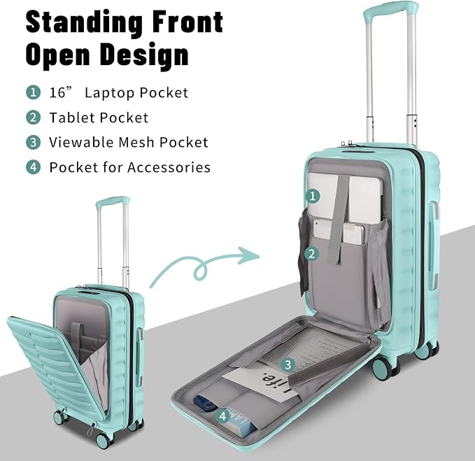 22×14×9 Airline Approved Carry On Luggage - Image 5