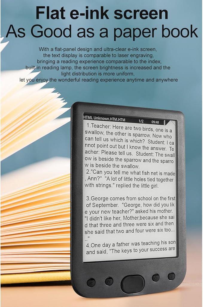 Yoidesu 6 Inch E Reader Digital Reader Electronic Book Reader - Image 3