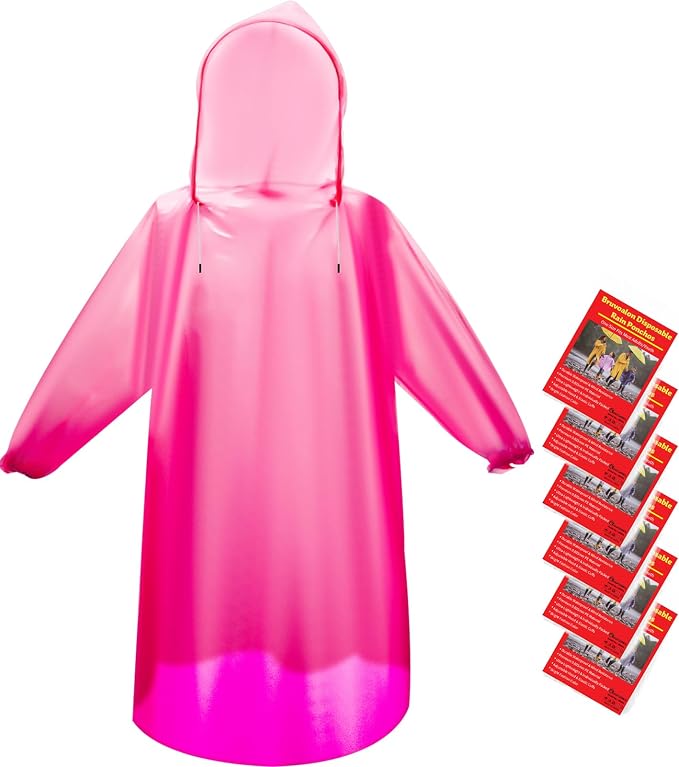 Bruvoalon 6 & 20 Pack Disposable Rain Ponchos - Image 8