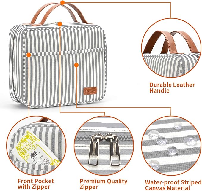 Hanging Travel Toiletry Bag, Large Capacity Cosmetic Travel Toiletry Organizer - Image 6