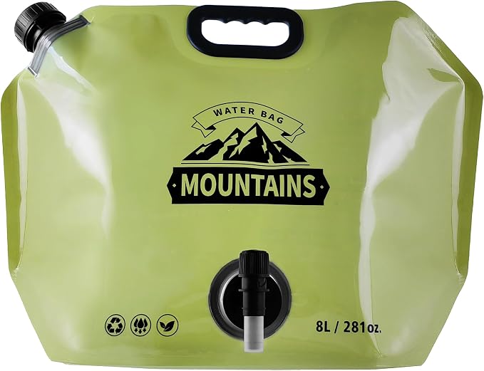 Collapsible 8L Water Storage Bag, BPA-Free Portable Folding Water Jug by MrBulloc