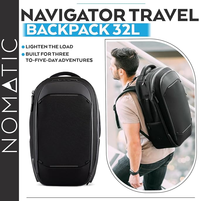 NOMATIC Navigator Travel Backpack - 32L Backpack - Anti-Theft Carry-On Backpack - Image 2