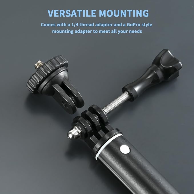 36'' Extension Selfie Stick Extendable Monopod Pole Waterproof Handle Grip - Image 3