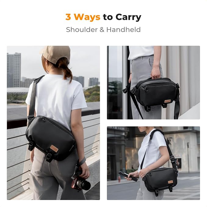 K&F Concept 2 in 1 Sling Bag Everyday Shoulder Bag & Multifunction Photography - Image 7