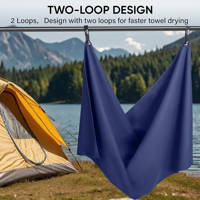 APEXUP Microfiber Travel Towel, Ultra Absorbent Quick Dry Towels, Lightweight - Image 6