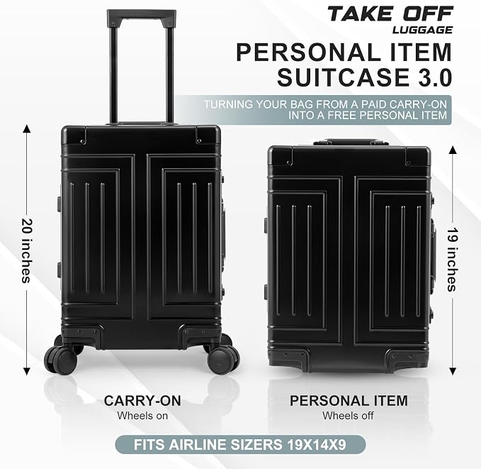 All Aluminum Carry On Luggage，Cut from Whole Aluminum Sheet，22x14x9 Airline - Image 4