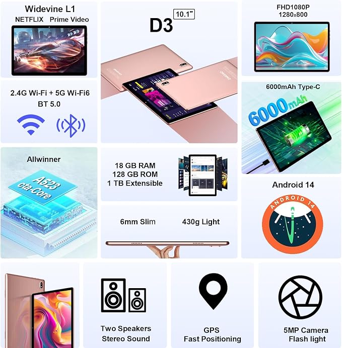 2025 Tablet Android 14 Tablets - Image 2