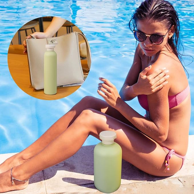 10oz Squeeze Bottles with Flip Cap, Refillable Plastic Travel Bottles - Image 6