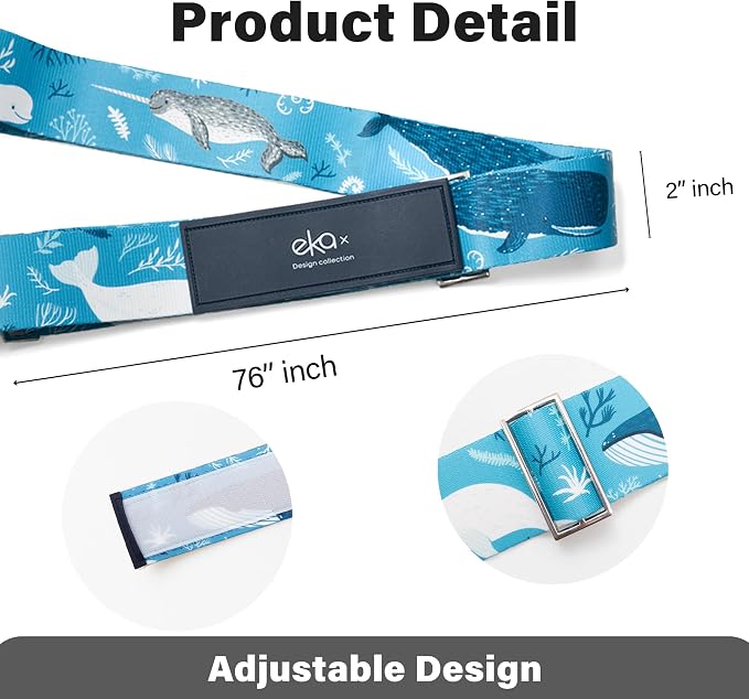 Luggage Straps for Suitcases, Adjustable Luggage Elastic Belt, Travel - Image 4