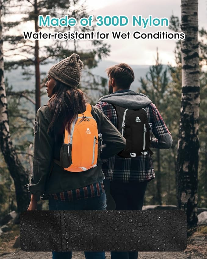 Small Hiking Backpack with Front Phone Holder, Packable Back pack with Chest - Image 6