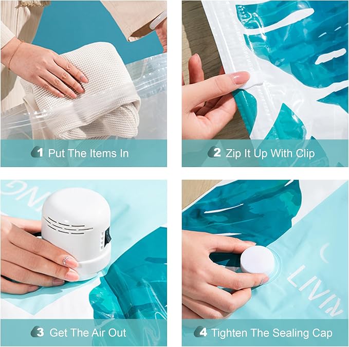 18 Pack Vacuum Storage Bags for Travel Clothing - Image 5
