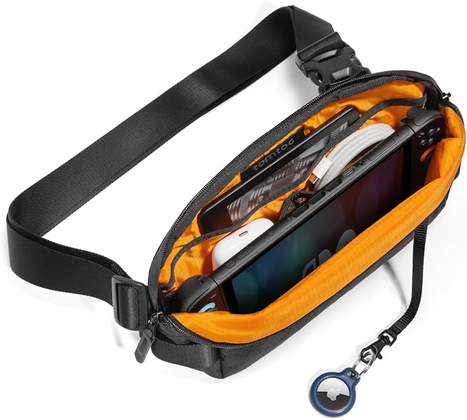 tomtoc Compact EDC Sling Bag, Minimalist Chest Shoulder Backpack Crossbody Bag - Image 3