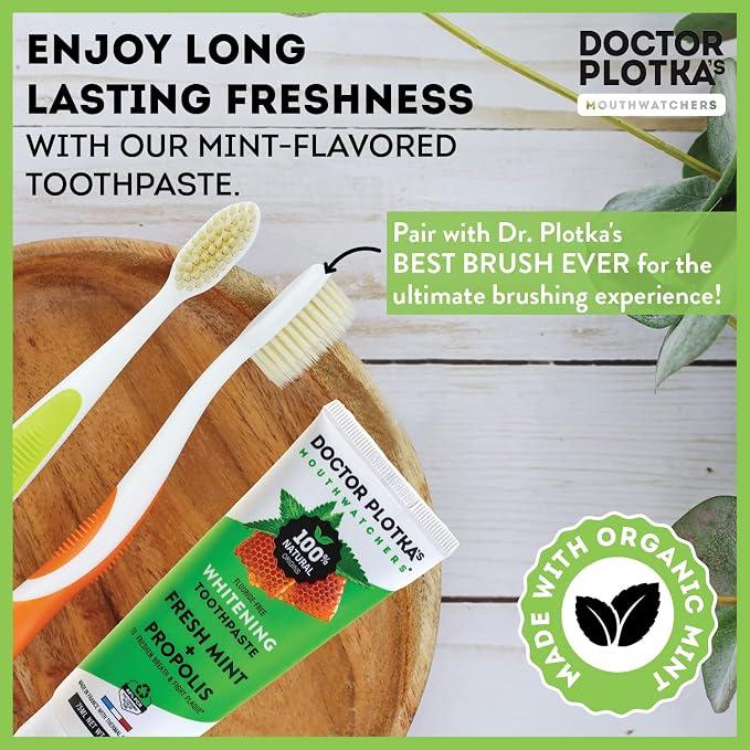MOUTHWATCHERS Whitening Fluoride Free Naturally Sourced Toothpaste, 4 Tubes - Image 7