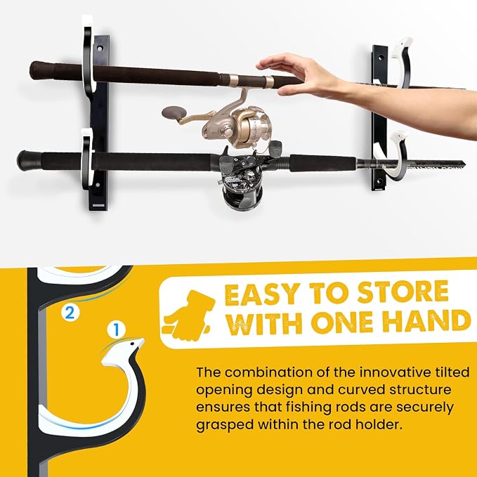 QudraKast Horizontal Fishing Rod Holder - Image 3
