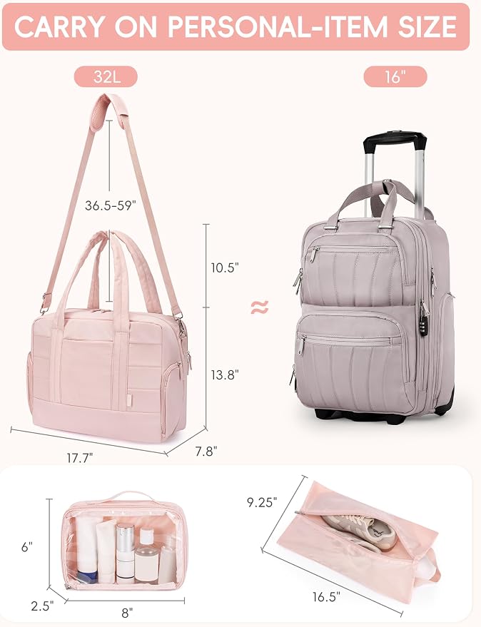 CLUCI Duffle Bag for Business Travel, Weekender Puffer Carry On - Image 5