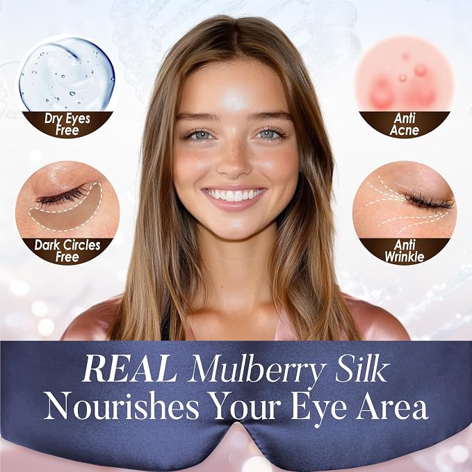 LULUSILK Reversible Mulberry Silk Sleep Mask - Image 6