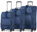 Hanke 3 Piece luggage Sets Softside Expandable luggage by Hanke