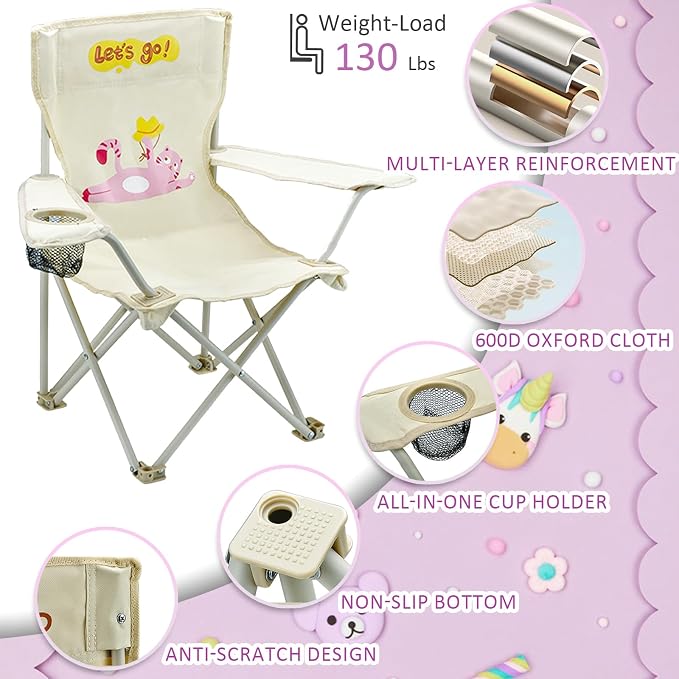 Kids Beach Folding Camping Chair - Image 5