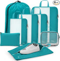 Gonex 8 Set Compression Packing Cubes, Expandable Mesh Organizer by Gonex