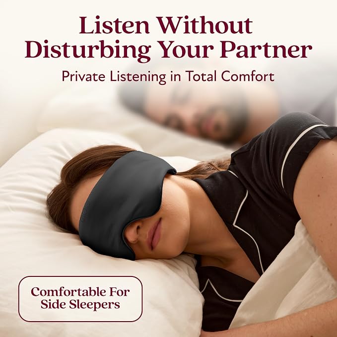 SilkSound 100% Mulberry Silk Bluetooth Sleep Mask - Image 3
