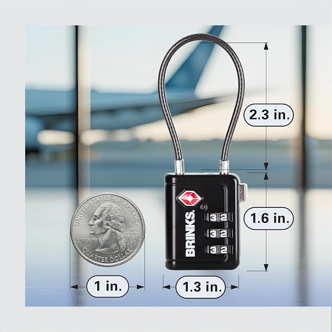 Brinks TSA Accepted Indicator Luggage Lock, 2.5 inch Long Shackle, New More - Image 5