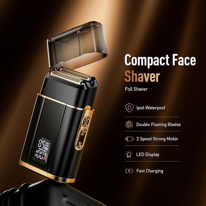 Professional Foil Shaver for Men: Cordless Electric Razor - Image 2