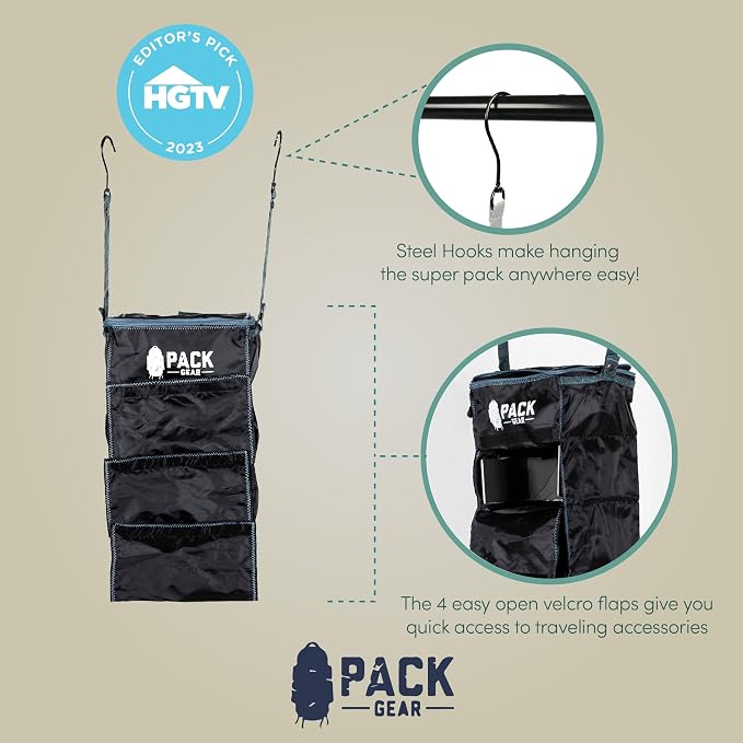 Pack Gear Hanging Luggage Organizer - Image 7